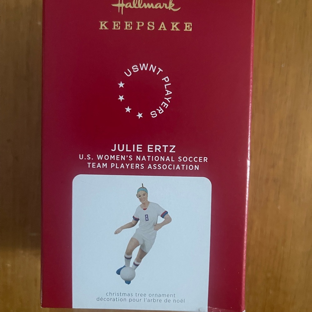 New In Box, Never Opened, Hallmark Keepsake Julie Ertz Soccer Ornament